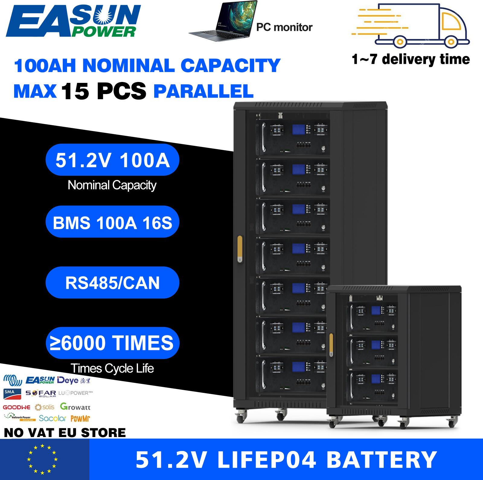 EASUN POWER LiFePO4 48V 300AH 200AH