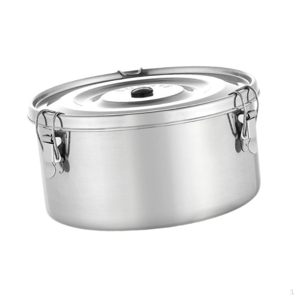 Fruit Lunch Box Food Storage Container Sturdy Space Saving Outdoor Picnic Round Bowl for Kids