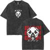 Anime Gachiakuta Ludo Vintage Washed T Shirt Men Women Manga Retro Oversized Short Sleeve Tshirt Mens Casual Cotton Tshirts