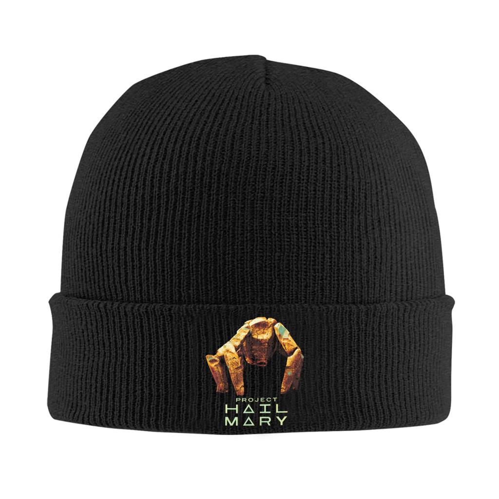 Amaze Project Hail Mary Beanie Hats Knit Hat Adult Unisex Hip Hop Elastic Caps Spring Outdoor Sport Graphic Bonnet Hats