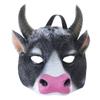 Maska krowy, maska zwierzęca na bal maskowy, maska na głowę krowy dla dorosłych dzieci, maska głowy wołu na festiwal, cosplay, kostiumy na Halloween