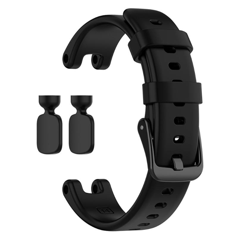 

Solid Color Silicone Wrist Band Adjustable Watch Strap with Tools for Garmin Lily Midnight Blue