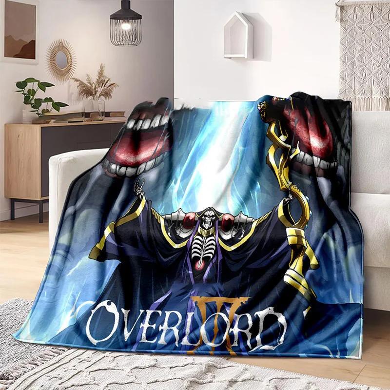 3D Print Anime Overlord Soft Plush Blanket, Flannel Blanket Throw Blanket for Living Room Bedroom Bed Sofa Picnic Cover