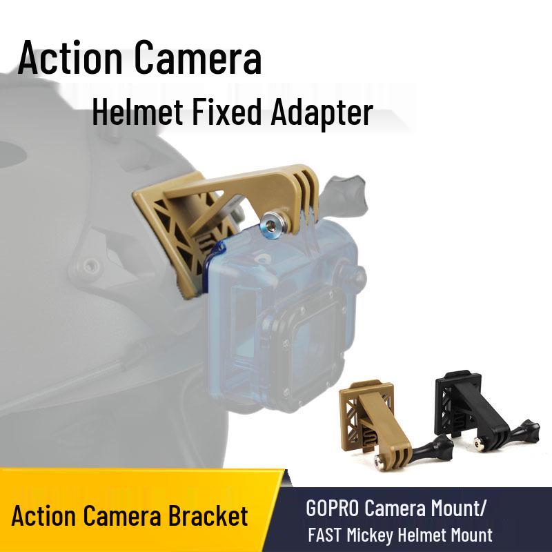 Крепление GoPro на шлем FAST и быстросъемное крепление для экшн-камер Black