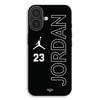 Cover per telefono - MANIACASE - iPhone 17 - Silicone TPU - Nero - Logo Jordan 23