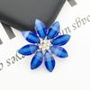 Engood100Pcs Acryl Flower Rhinestone Button Buckles for DIY Hair Sewing Trim & Embellishments Craft for Wedding Decoration ZJ200