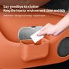 Multi-functional Car Trash Can with Lid Button Leak-proof Organizer Box  Car Storage