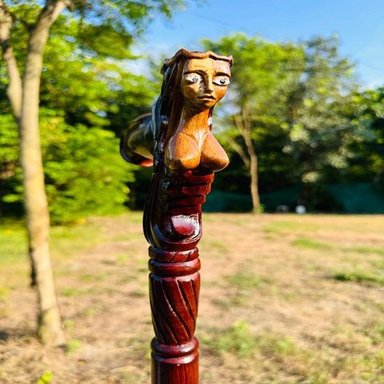 

Трость для ходьбы Бабушкина трость Женская трость для головы Трость для взрослых Деревянная трость Рождественская трость