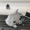 Men's and Women's Shark Backpack Personality Funny Trend Ins Student Backpack Large Leisure Bag.