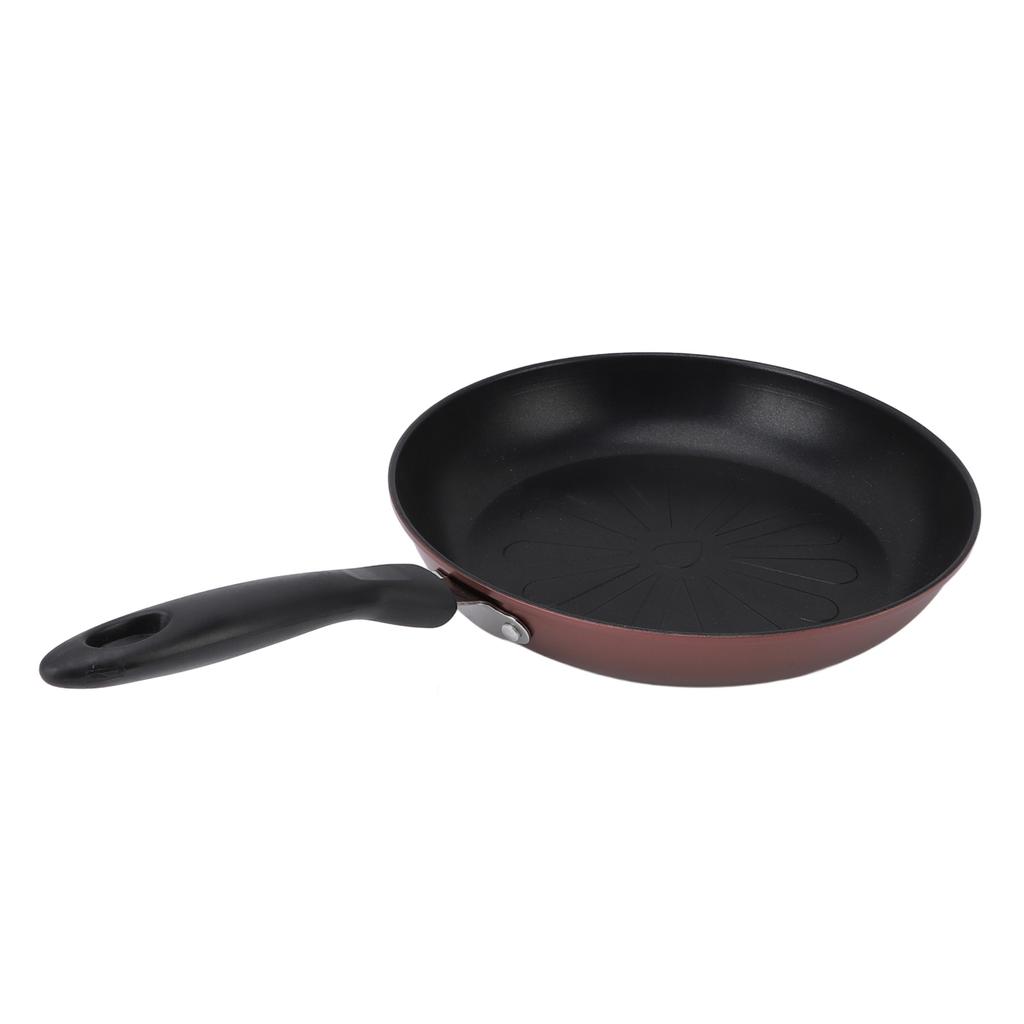 Slippbelegg Stekepanne Skillet Flat Bunn Langt Håndtak Jevn og Rask Oppvarming Maifan Stein Stekepanne for I