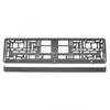 AMIO-03173 Metalized Graphite License Plate Frame