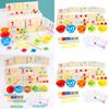 Wooden Multifunctional Arithmetic Clip Bead Learning Board Kid Puzzle Toy Set For Early Learning