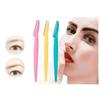 Generic Eyebrow Razor Set for Women, Dermaplaning Tool, Hair Trimmer and Shaver, 3 Count Chrome Razors