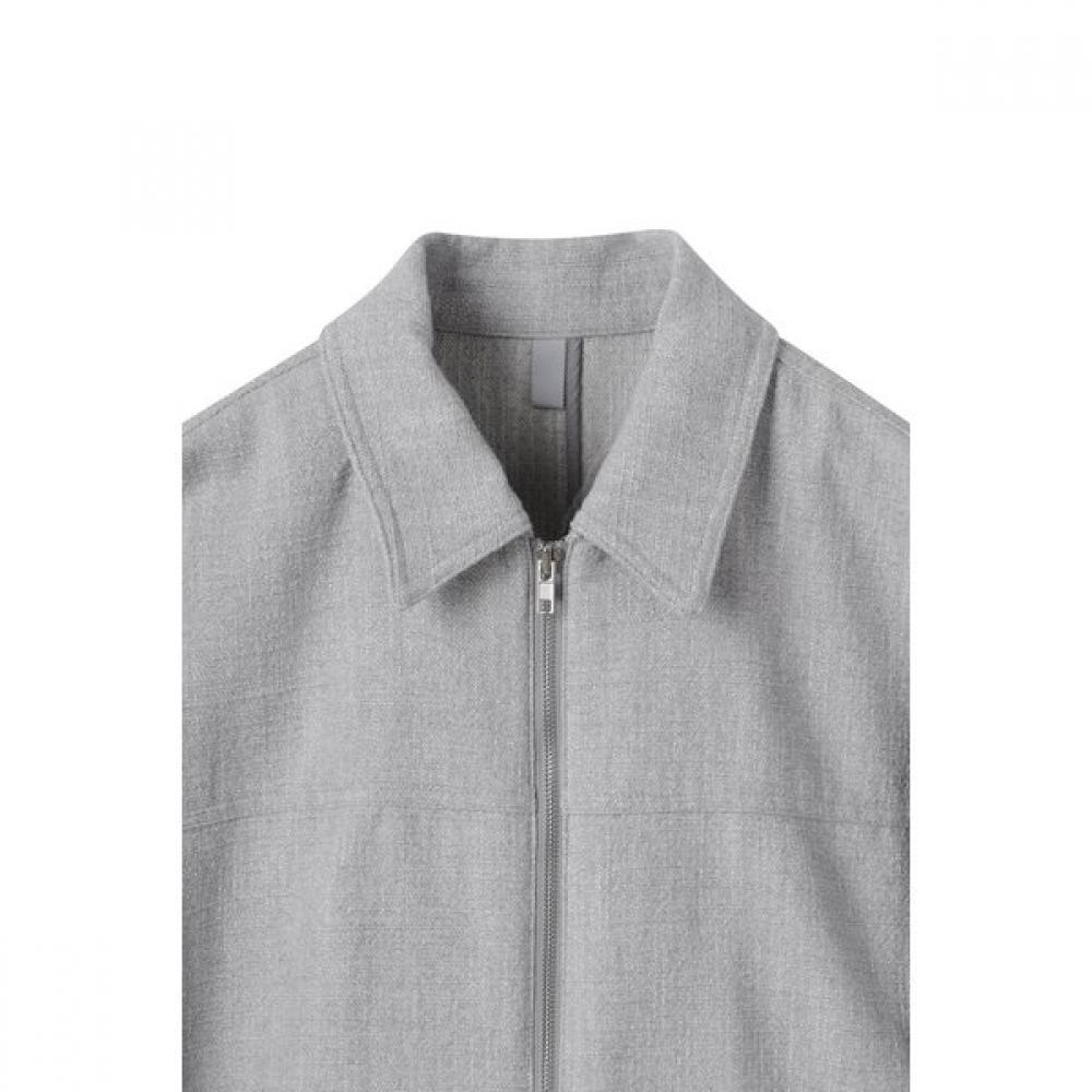 Customellow Gray Tweed Jacket Cwjas25102gyl