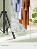 Compact Foldable Clothes Drying Rack - Space-Saving Balcony & Floor Stand for Simple Hanging