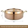 28x9cm gold dazzling pattern mandarin duck pot