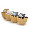 Egg Shell Chis Sweet Home Cat Figurine Pvc Miniature Decorative Desk Ornament For Gift And Collection