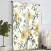 2 pcs   versatile polyester transparent curtains for home decoration European Style for use in bedrooms and living rooms