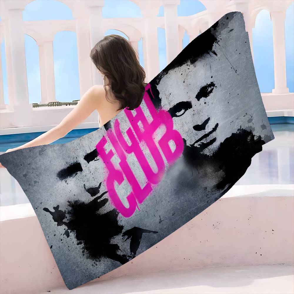 Movie Fight Club Beach Towel Colorful Bath Towels For Girl Microfiber Quick Dry Custom Sand Free Beach Yoga Spa Gym Pool