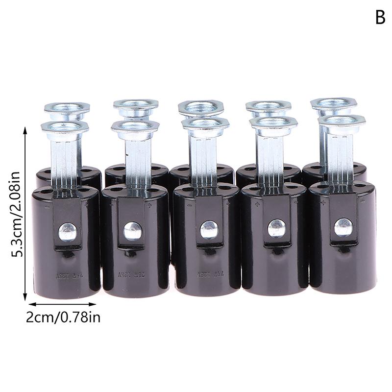 

10 шт. E14 43 мм 53 мм 68 мм 76 мм 86 мм Высота Пластиковый Патрон для Люстры Ламповые Аксессуары Основание для Лампы-Свечи Патрон