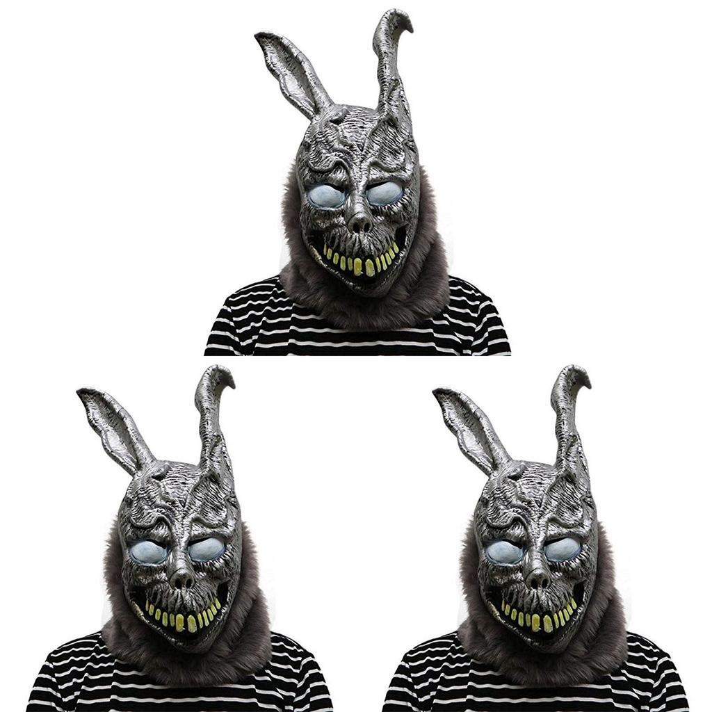 Donnie Darko Frank Rabbit Mask Halloween The Bunny Latex Hood With Mask Fur