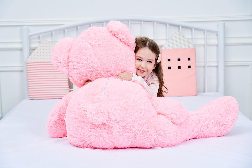 IKASA Plush Toy, Extra Large Teddy Bear, Cute Bear, Animal, Large Stuffed Bear, Bear Wrap, Bear Body Pillow, Celebration, Fluffy Doll, Girl, Boy,