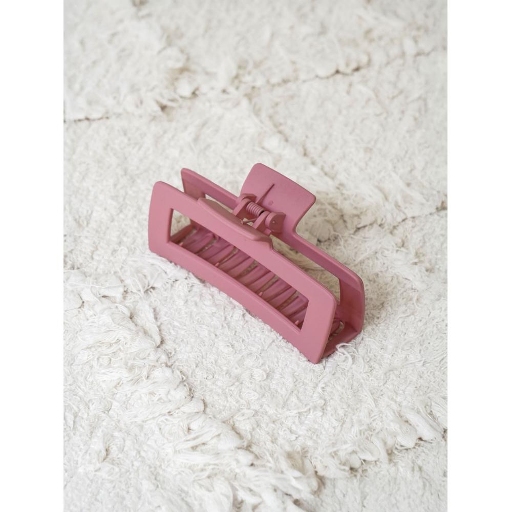 Daiso Großer quadratischer Clip Rosa