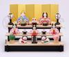 Yakushi Kiln Peach Festival Hina Nishikisai Sakura Hina Dolls, (Assembly-type Three-Tiered Display)