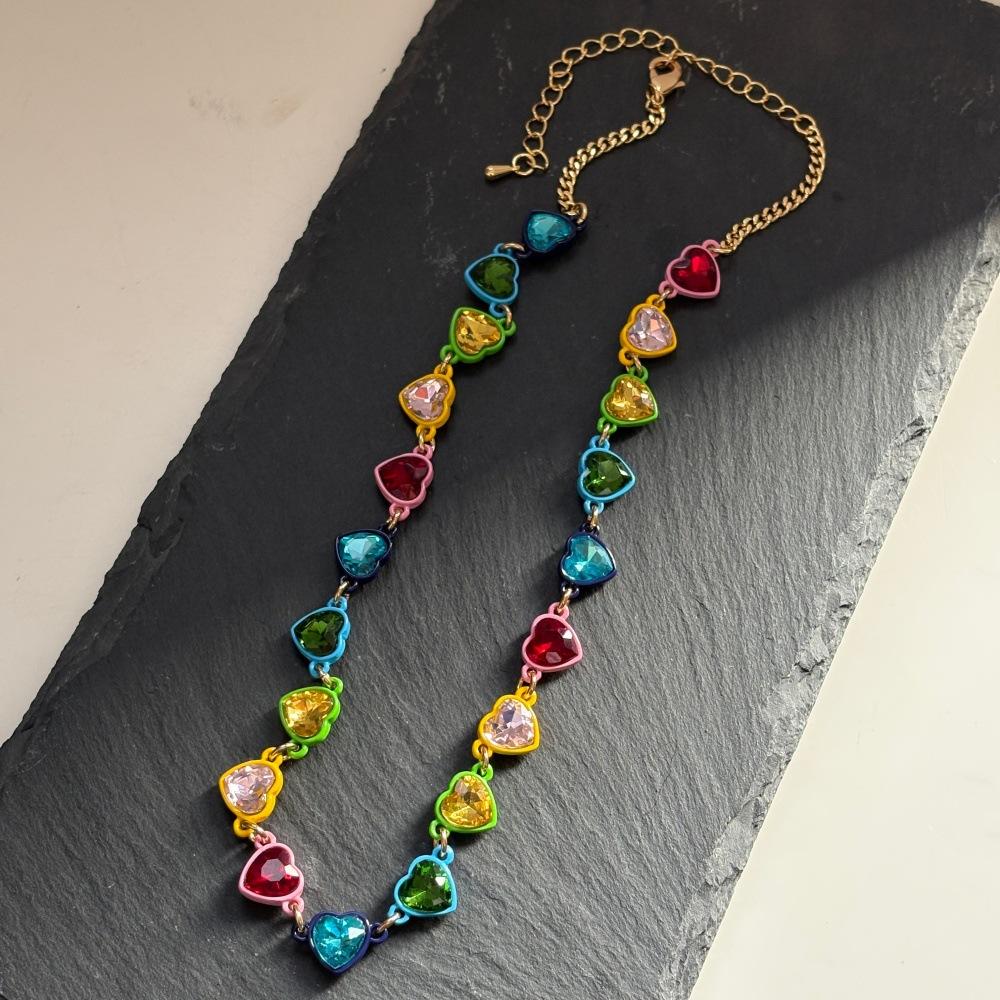 Heart Necklace Clavicle Chain Jewelry