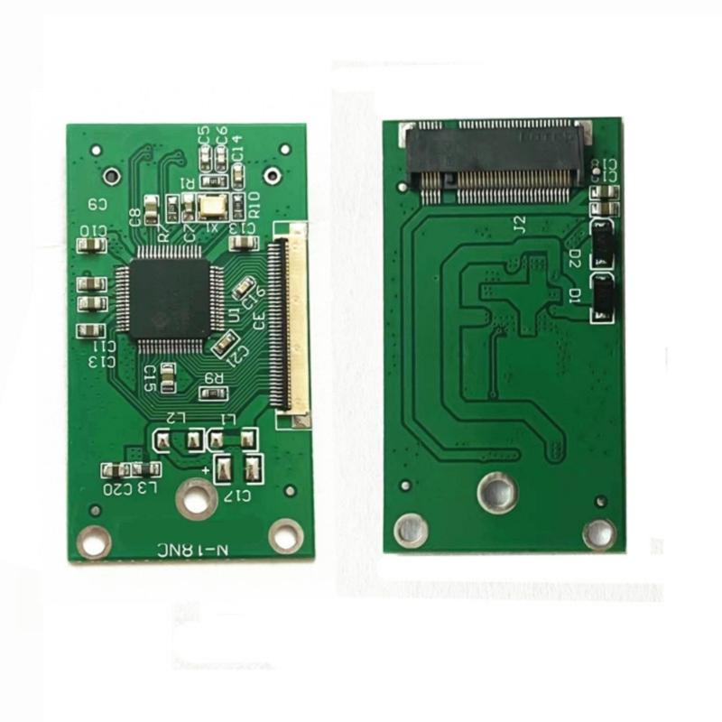 SATAs M.2 NGFFs to 1.8inch CEs ZIF Interfaces Converters Card for 2242 SSDs with JMB20330 Chip