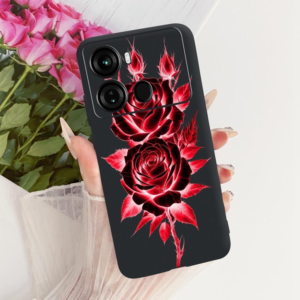 Coque Pour ITEL P40 Housse P662L Silicone Chat Mignon Mode Drôle Peinte Funda Pour P40 ITEL P 40 Coque de Téléphone