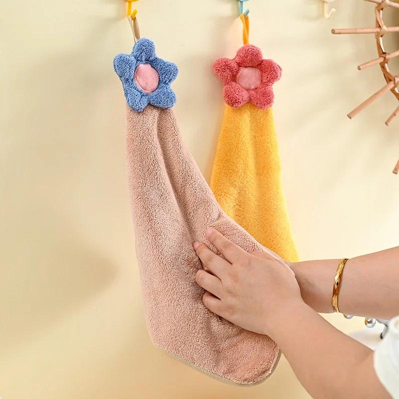 1PC Cute Kids Hand Towels Super Absorbent Microfiber Kitchen Towel Strong Water Absorption Quick Dry Wipe Kids Samll Towels