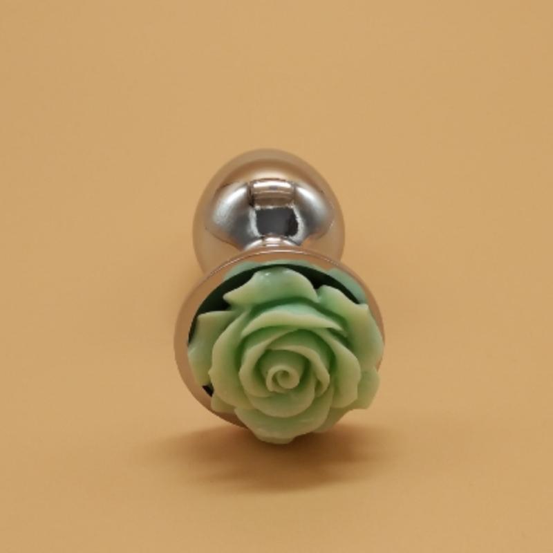 Rose Flower Metal Anal Plug Male and Female Anal Masturbation Toys Alternative Adult Sex Toys Dildo for Anal Rose Sex