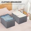 Wardrobe Clothes Organizer Washable Foldable Closet Organizers and Storage Boxes 5/7 Grids