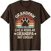 Grandpaw Dog Grandpa Grandfather Funny Grand Paw Retro Men T-Shirt