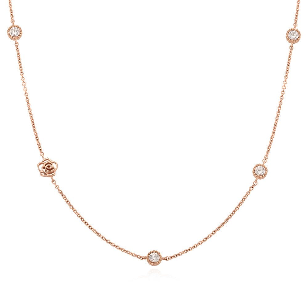 

[Rosemont] Silver Necklace Rc0012