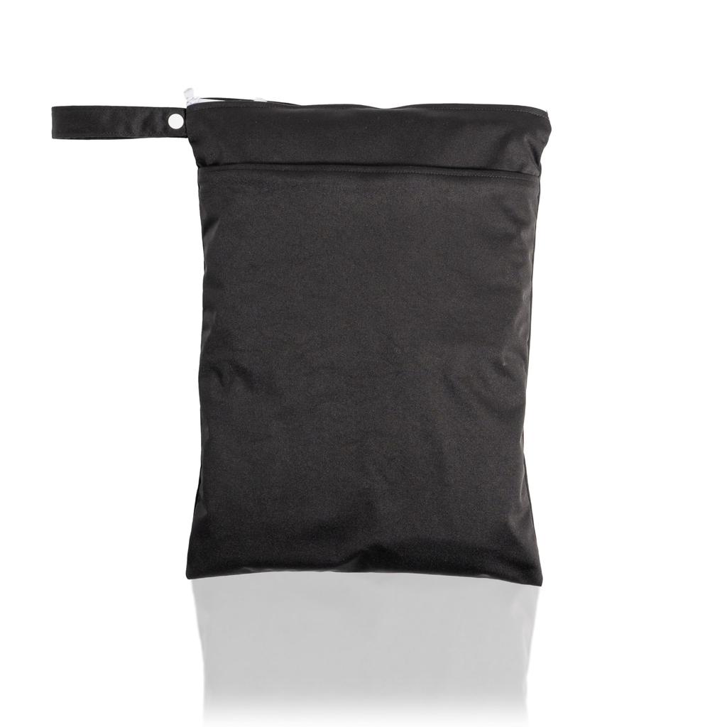 Waterproof Diaper Perfect for and Washable [plunmoln] Pouch, Multi-Purpose, Travel, Yoga, Gym, Sports, Daycare, Preschool, (M (Black))