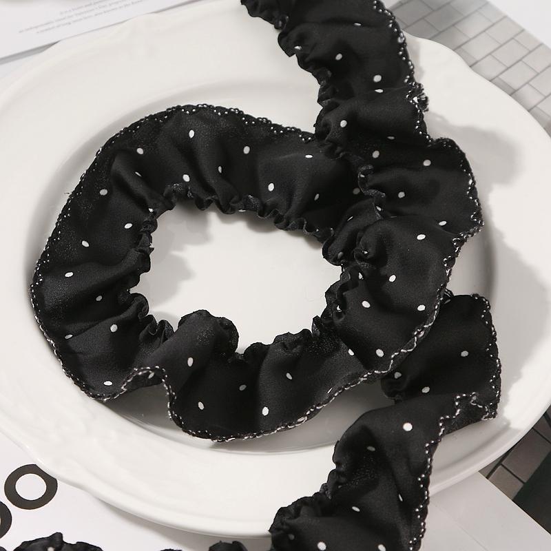 Lace Ruffle Plaid Ribbon Hat & DIY Hair Accessories: Leopard Print, Polka Dot, Silk Bow