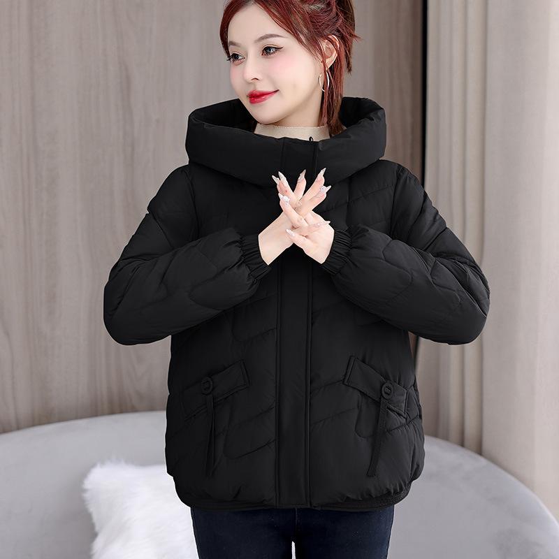 Cotton Clothes Women's Winter 2025 New Women's Short Down Padded Jacket Warm Padded Jacket