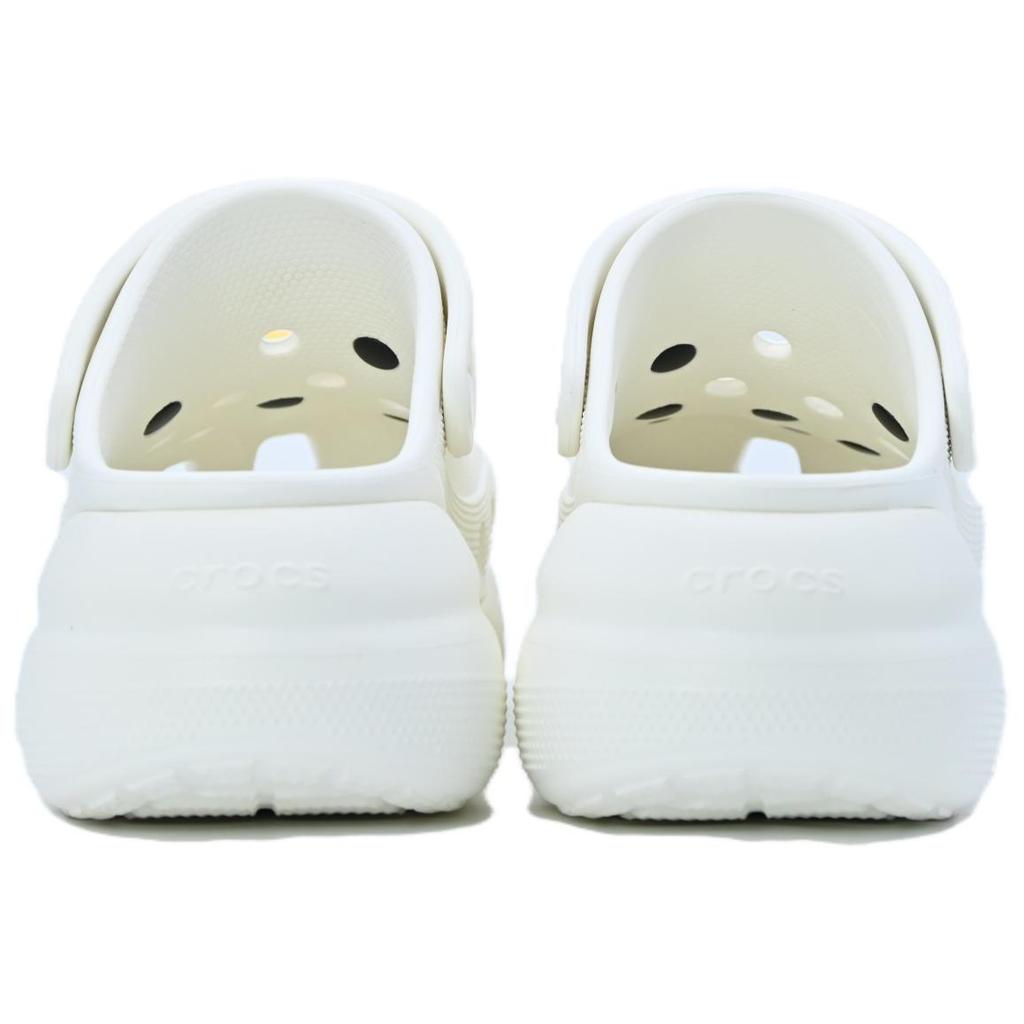 Crocs Crush Clog Bear Cookies Cream Puff Shoes Unisex White