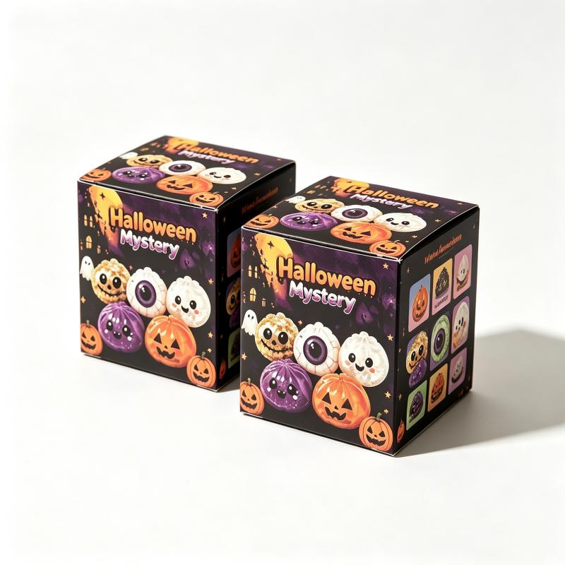 Sensorisches Quetsch-Blindbox Halloween Neuer Knödel-Quetschspielzeug 8,5 cm Maltose Angstlöser Antistress Langsam aufsteigend Überraschungsgeschenk