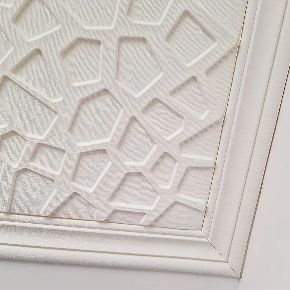 35*35cm Pianka 3D Sufit Samoprzylepne Wodoodporne Naklejki Ścienne Antykolizyjne Peel and Stick Tapeta Tło Dekoracja Sypialni