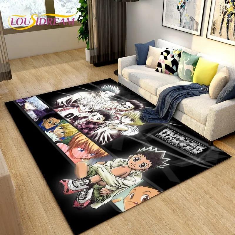 Аниме Hunter×Hunter HxH Коврик с рисунком из мультфильма, большой, коврик для гостиной, спальни, дивана, коврик для украшения, детский нескользящий напольный коврик 40cm x 60cm