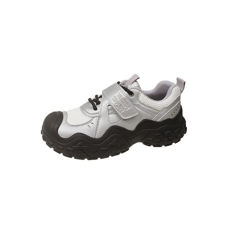 

Модные женские кроссовки на платформе, размер 35-40, повседневные, на шнуровке, дышащие, на среднем каблуке, женские, весенние, спортивные, на плоской подошве, женские мокасины 35 серебряный