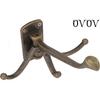 OVOV Rustic Tirple Swivle Hook Zinc Alloy Wall Mounted Coat Hook Multifunctional Foldable Decoration Robe Hook(Antique Bronze)