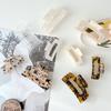 French Style Marble Square Hair Clips 8 Types