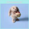 Adorable 30cm Jelly Rabbit Plush Toy Soft Short Fur Cake Decoration Gift Idea
