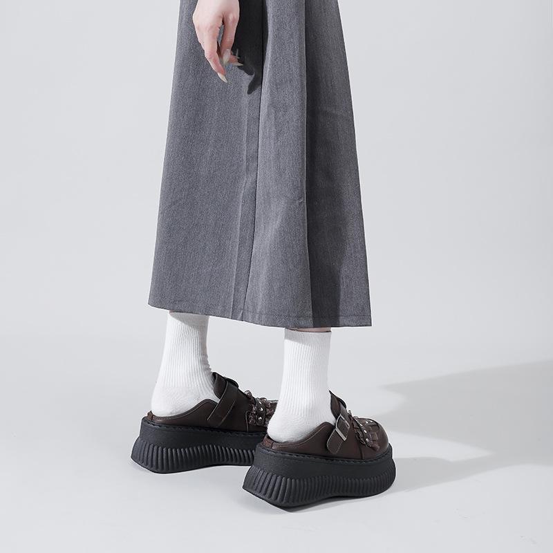 Dámské sportovní platformové sandály léto 2025: Všestranné, ležérní, duté provedení se silnou podrážkou a vnitřním zvýšením