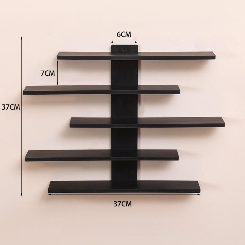 

Adjustable Wall-mounted Display Stand for Action Dolls, Small Building Blocks and Collectibles - Modern Indoor Storage Shelf чёрный