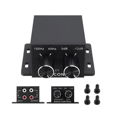 Amplificador de potência automático Interface de saída RCA prática Subwoofer de graves ajustável Controlador de crossover universal